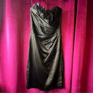 White House Black Market Elegant Black Strapless Dress